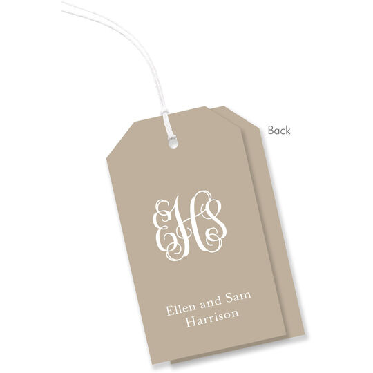 Tan Vertical Hanging Gift Tags